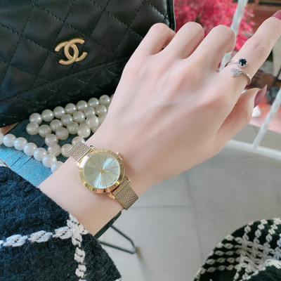 Đồng Hồ Nữ Julius Hàn Quốc JA732D Dây Thép Mesh Thời Thượng Vàng Ánh Kim