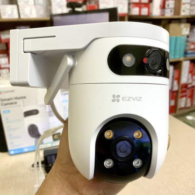 EZVIZ H9c 3K 10MP , 2K 6MP, Camera 2 Mắt WiFi Ngoài Trời Xoay 360 ống kính kép có màu ban đêm-Hàng chính hãng