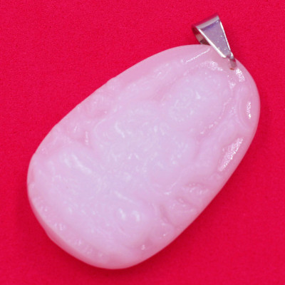 Mặt Phật Thiên Thủ Thiên Nhãn thạch anh trắng 4.3cm - phật bản mệnh tuổi Tý