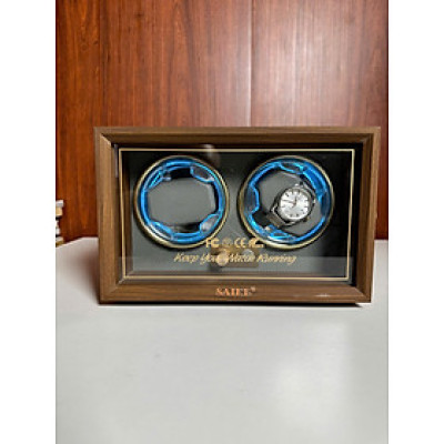 [BH 2 Năm Động Cơ] Hộp xoay 2 đồng hồ có tích điện+Tặng kèm Adapter