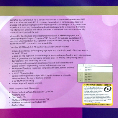 Complete IELTS Bands 6.5-7.5 (C1) SB with Answer & CD-ROM