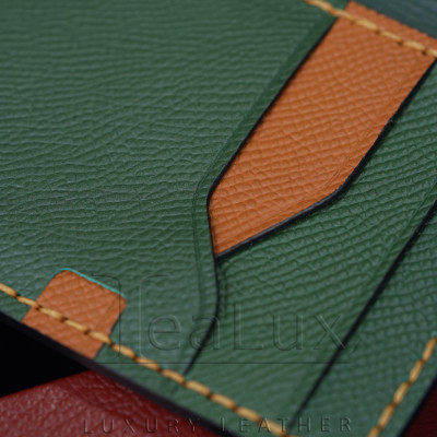 Ví Đựng Thẻ Nam Nữ Da Epsom Handmade Lealux Mini Epsom Wallet 1