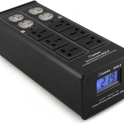 QUÀ TẶNG KÈM - BỘ LỌC NGUỒN ĐIỆN SẠCH CHỐNG NHI.ỄU AC8.8 CHUYÊN DÙNG CHO DÀN ÂM THANH HI-END CÔNG SUẤT 3000W. Wei.du.ka AC8.8 Power Strip 3000W LED Display Lighting Protection AC Power Outlet Audio Power Filter Purifier Conditioner - Hàng Chính Hãng