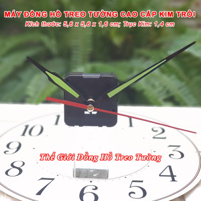 Máy Đồng Hồ EASTAR KIM TRÔI Độ Chính Xác Cao – Bộ KIM ĐAO thân Kim màu ĐEN có phủ DẠ QUANG màu Xanh – Kèm theo Pin Maxell