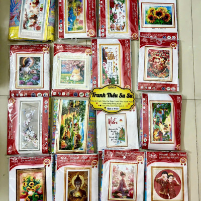 Tranh thêu kín Phật di lặc vs8153, kt 130 x 60 cm