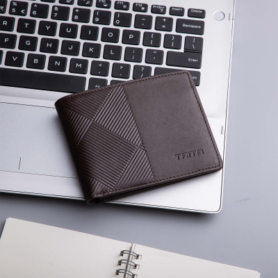 Ví nam da bò Trita ( Thời trang nam dáng ngang - Ví da RVN05 )