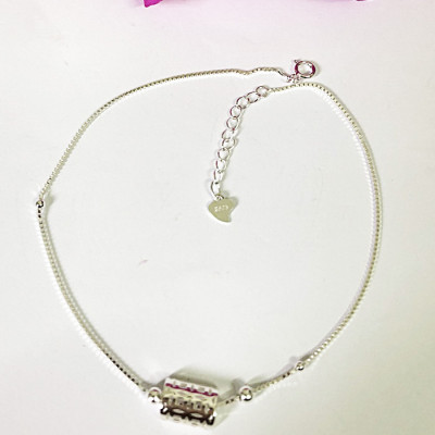 Lắc chân Bạc nữ bạc Ý S925 Bạc Xinh Huệ Ngân - Kim tiền may mắn RYBJ50051