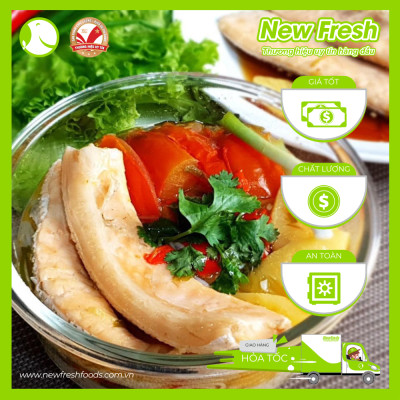 [GIAO NHANH HCM] Lườn Cá Hồi Nauy (cắt 1-3cm) - Túi 1kg