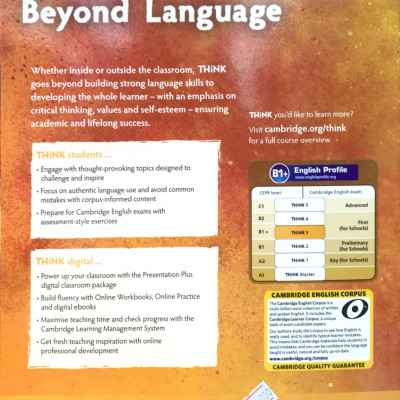 Think Workbook with Online Practice Level 3 (B1+)