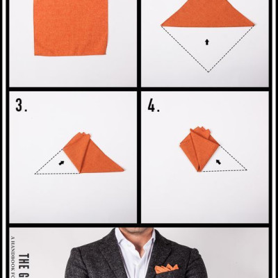 Khăn Cài Túi Áo Vest - Pocket Square - Phụ Kiện Cài Áo xanh chấm bi