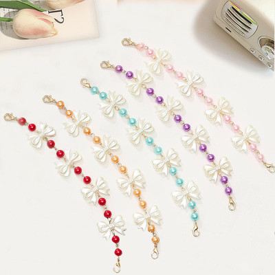 Dây đeo khẩu trang sau gáy giảm áp lực cho tai phụ kiện đeo kính giữ kính chuỗi mix nơ và ngọc trai thời trang và tiện lợi