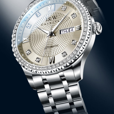 Đồng Hồ Nam I&W Carnival 615G4 Chính Hãng Full Box Chống Nước Kính Chống Xước Dây Thép Cao Cấp BH 24T (Máy Cơ Tự Động)