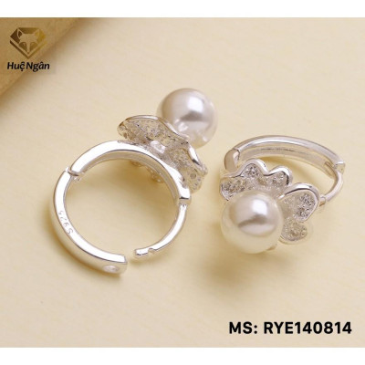 Bông tai bạc Ý 925 Huệ Ngân- Hoa đẹp RYE140814