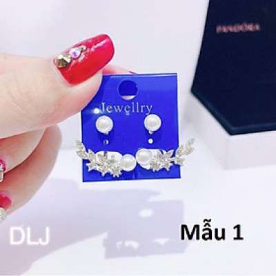 Bông tai bạc khuyên nụ thời trang MS75