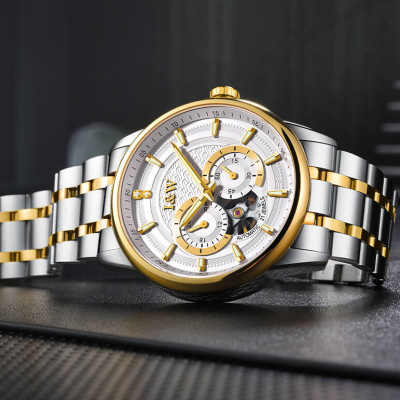 Đồng hồ nam chính hãng IW CARNIVAL IW627G-1 Kính sapphire ,chống xước ,Chống nước 30m ,Bảo hành 24 tháng,Máy cơ (Automatic),dây kim loại thép không gỉ 316L, thiết kế đơn giản dễ đeo