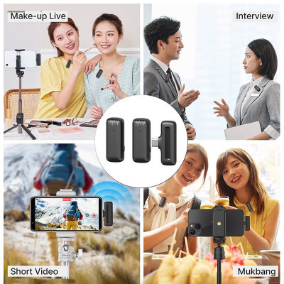 Ulanzi J12 / Ulanzi J11 - Micro Cài Áo Không Dây Cho Smartphone Làm Tik Tok, Youtube, Livestream - Hàng Chính Hãng