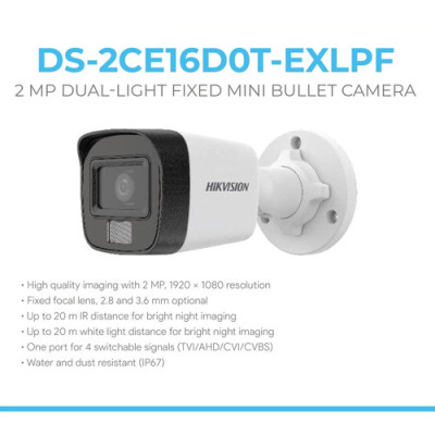 Bộ Camera Quan Sát HIKVISION 8 Kênh 2.0MP FHD 1080P - Trọn bộ 8 mắt 2.0MPX - Đủ Phụ Kiện Lắp Đặt ( HDD1TB ) - Hàng Chính hãng