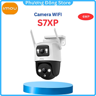 Camera Wifi IMOU 2 Mắt Ngoài Trời S7XP Cruiser Dual 6MP/10MP, quay 360 độ, đàm thoại 2 chiều - Hàng chính hãng