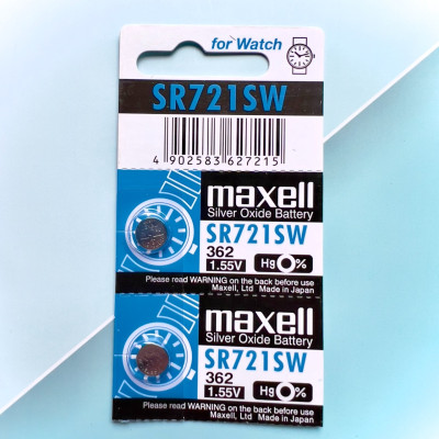 Pin Maxell Nhật Bản SR721SW / 362 (Viên Lẻ) Hàng Chính Hãng Made in Japan