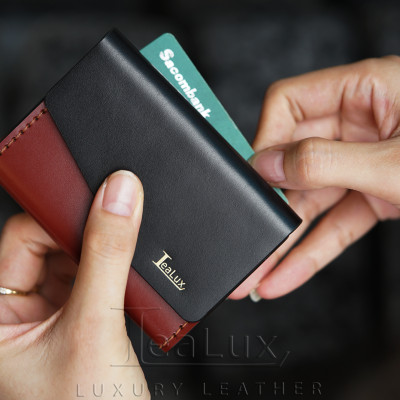 Ví Da Đựng Thẻ Handmade Cao Cấp Lealux Card Wallet