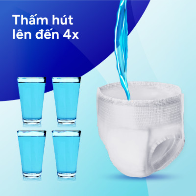 Tã quần người lớn Confidence Slim&Fit mỏng nhẹ vừa vặn size L gói 14 miếng