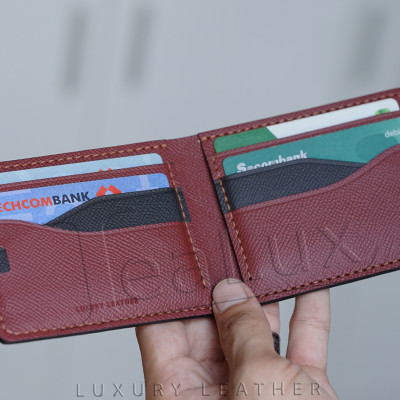 Ví Nam Da Epsom Dáng Ngang Handmade Lealux Epsom Wallet 2