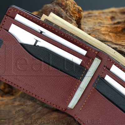 Ví Nam Da Epsom Dáng Ngang Handmade Lealux Epsom Wallet 2