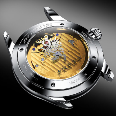 Đồng Hồ Nam LOBINNI No.16038-2 Chính Hãng Fullbox BH 24T Chịu Nước 50m Kính Chống Xước Dây Da Cao Cấp (Máy Cơ Tự Động)