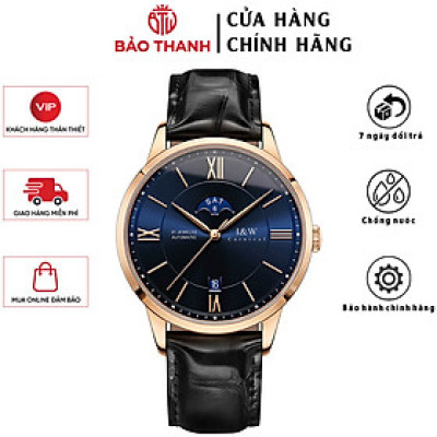 Đồng Hồ Nam I&W Carnival 528G2 Chính Hãng Full Box Chống Nước Kính Chống Xước Dây Da Cao Cấp BH 24T (Máy Cơ Tự Động)