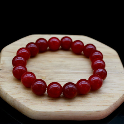 Lắc tay phong thủy nữ Bạc Hiểu Minh ltu366 màu đỏ