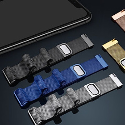 Dây đeo đồng hồ dành cho đồng hồ thông minh Amazfit GTS / GTS 2/ GTS 2e / Bip U / Bip S - Dây đeo inox nam châm 20mm - Hàng chính hãng