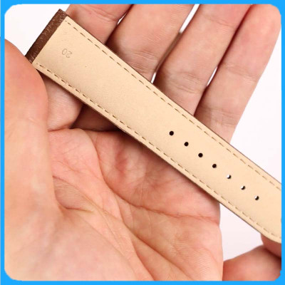 Dây Da Đồng Hồ ZRC Pháp Dòng BOSTON Da Bò Nâu Vân Sần