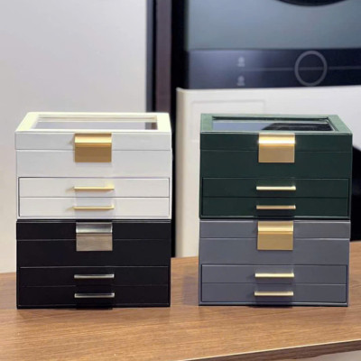  HỘP ĐỰNG TRANG SỨC, KÍNH MẮT… CÓ NẮP KÍNH CỦA SONGMICS ĐỨC Hàng chính hãng