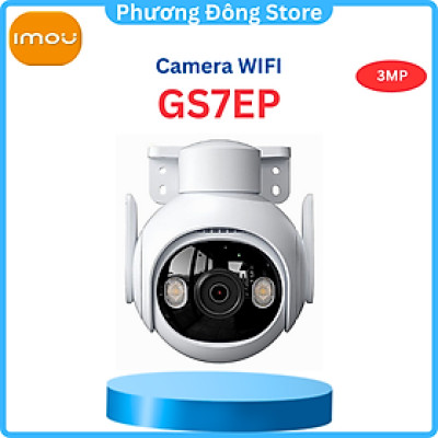Camera IP Wifi imou IPC GS7EP-5M0WE 5MP 3K Full Color, GS7EP 3MP quay quét Ngoài Trời, Cảnh báo, đèn còi - Hàng chính hãng
