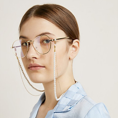 Dây đeo gọng kính chain glasses hot trend thời trang mix 2 lớp chuỗi và ngọc trai nhỏ đẹp ấn tượng dây chuyền đa năng