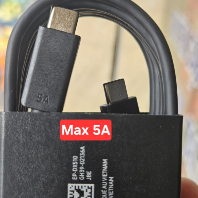 Cáp sạc C-C 5A, 1.8m (Dành cho củ sạc 45W)-hàng chính hãng
