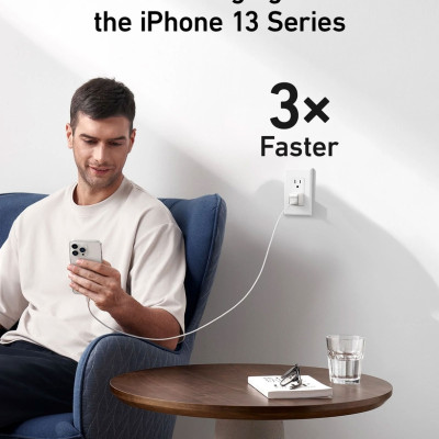 Sạc ANKER 511 Nano Pro 20W A2637 1 cổng USB-C PiQ 3.0 tương thích PD - A2637 - Hỗ trợ sạc nhanh 20W cho iPhone 13 trở lên.
