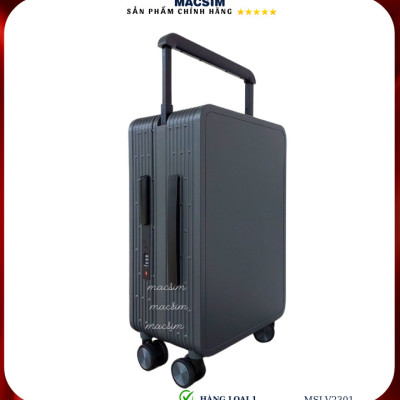 Vali cao cấp Macsim SMLV2301 cỡ 24inch màu đen - Hàng loại 1
