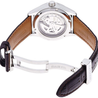 Đồng Hồ Nam Citizen Dây Da NP1010-01A - Mặt Trắng (Sapphire)