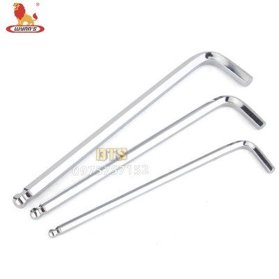 Bộ 9 lục giác đầu bằng, lục giác đầu bi dài đa năng WYNN