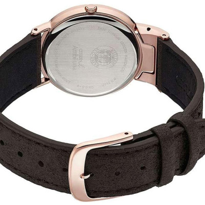 Đồng Hồ Nữ Citizen Đính Kim Cương Dây Da EG7072-19X - Mặt Nâu (Sapphire)