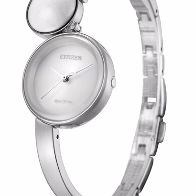 Đồng Hồ Nữ Citizen Đính Kim Cương Dây Thép Không Gỉ EW5490-59A - Mặt Trắng (Sapphire)