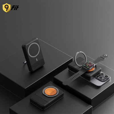 Sạc dự phòng 9FIT Pro Mag 10,000mAh /3.85V 9PP10K05B, hỗ trợ sạc không dây - Hàng chính hãng