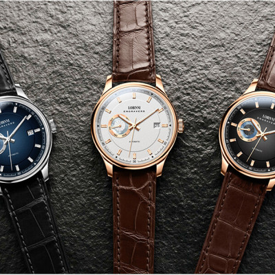 Đồng hồ nam chính hãng Lobinni No.17017-2 BH 24T, Kính sapphire nguyên khối chống xước, chống nước 50m, dây da cao cấp