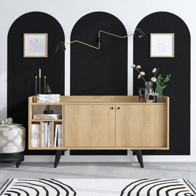 Bàn sảnh ra vào gỗ hiện đại SMLIFE Criuna