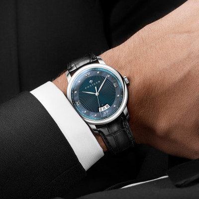 Đồng hồ nam PONIGER P203-2 Chính Hãng ,Kính sapphire nguyên khối ,chống xước,chống nước 50m,mặt xanh vỏ trắng dây da đen (nâu) xịn, Vỏ máy thép không gỉ 316L,Đồng hồ cơ (Automatic) bảo hành 24 tháng, hàng mới 100%,thiết kế đơn giản trẻ trung và sang trọng