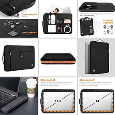 Túi xách chống sốc có quai xách nhỏ gọn cho Macbook , Laptop 13, 14, 16 inch hiệu WI WU Alpha Slim Sleeve