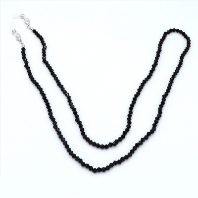 Dây đeo kính hạt cườm đen ấn tượng hot trend xu hướng thời trang phụ kiện so cool ngầu giới trẻ phong cách Âu Mỹ