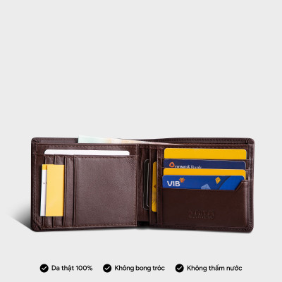 Ví nam da bò Trita ( Thời trang nam dáng ngang - Ví da RVN05 )