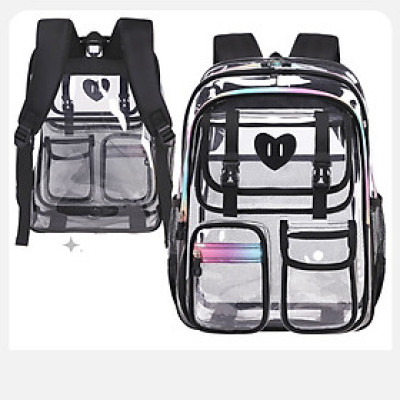 Ba lô trong suốt Ba lô PVC chống thấm nước dành cho cả nam và nữ-HS1324